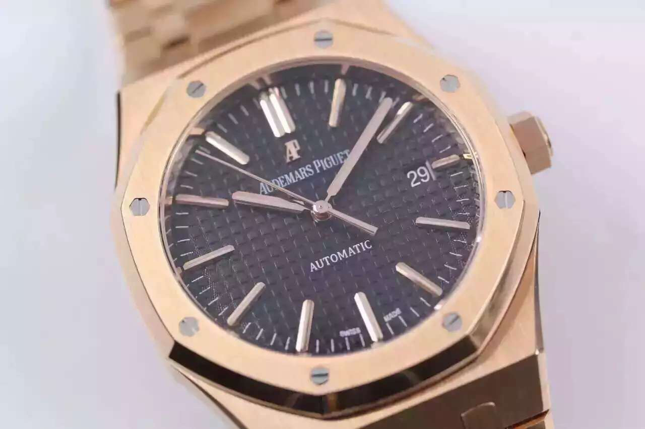 爱彼15400OR.OO.1220OR.01 JF精仿爱彼皇家橡树15400OR.OO.1220OR.01 玫瑰金高仿表表 第3张