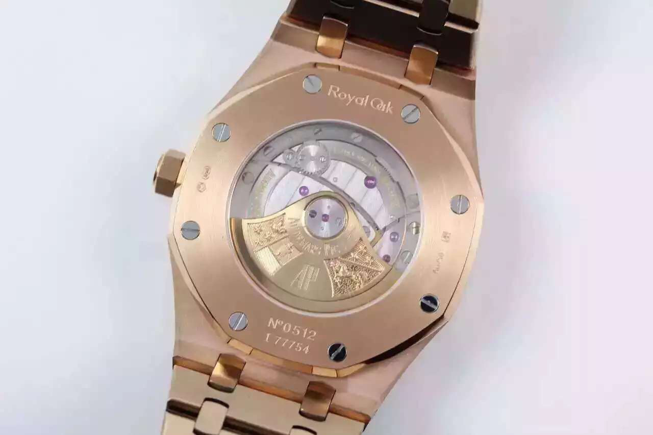 爱彼15400OR.OO.1220OR.01 JF精仿爱彼皇家橡树15400OR.OO.1220OR.01 玫瑰金高仿表表 第6张