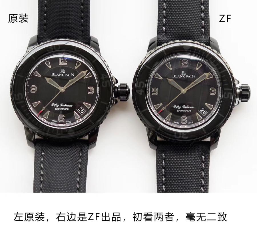 复刻表宝珀五十噚 ZF宝珀五十噚“黑武士”5015-11C30-52版 第18张