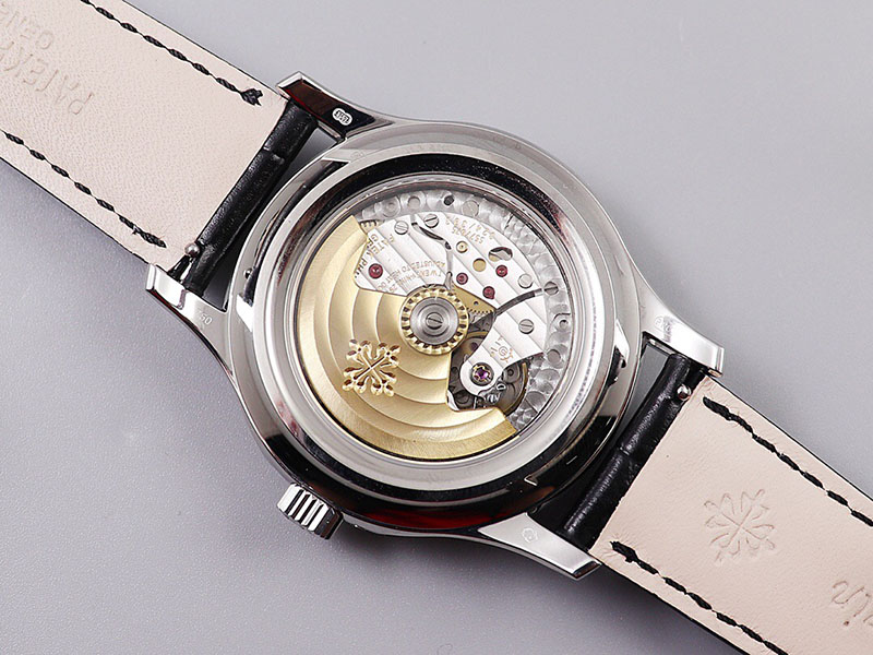 高仿百达翡丽手表-PATEK PHILIPPE 复杂功能计时系列5205G-001 腕表 银白表盘 第10张
